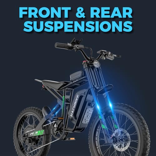 6000W Electric Dirt Bike for Adults, 60V 25Ah Removable Battery, Full Suspension U76650