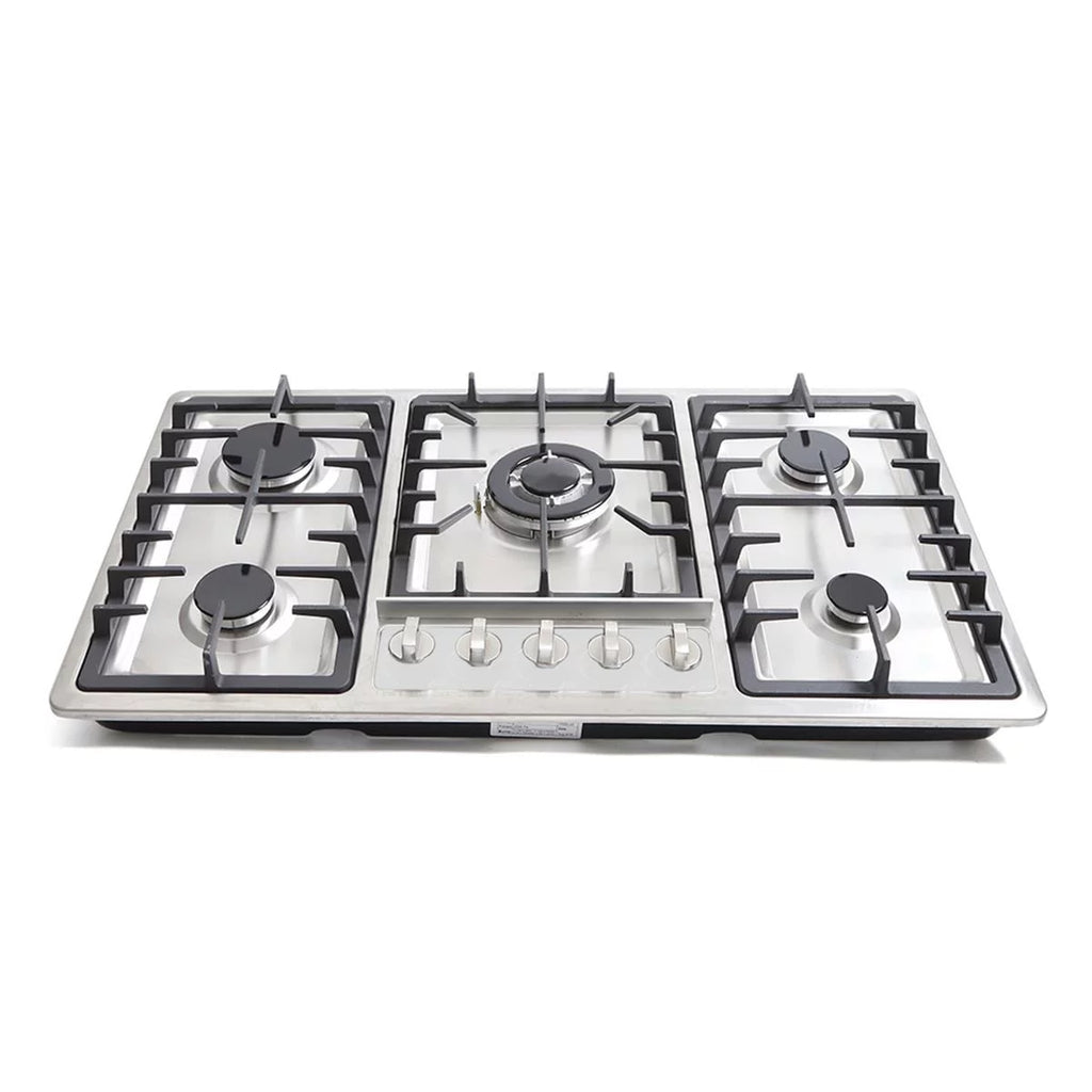 WUZSTAR Built-In 5 Burner Gas Cooktop, Stainless Steel Z553035