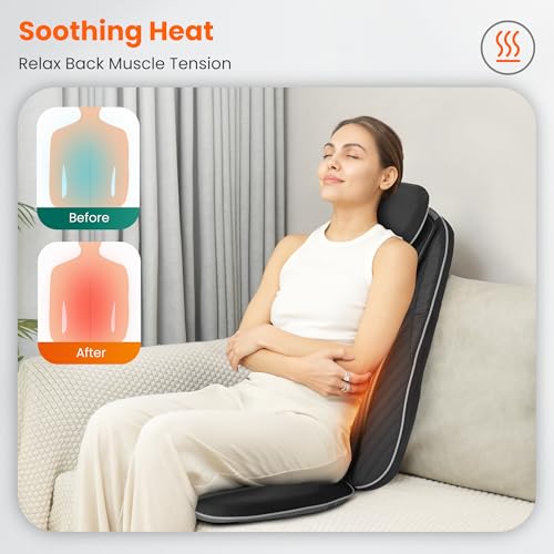 Snailax Shiatsu Massage Cushion with Heat for Home Office I743