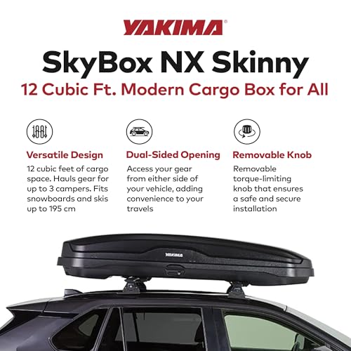 Yakima SkyBox NX XL Roof Cargo Carrier, 18 cu ft, Black W25736