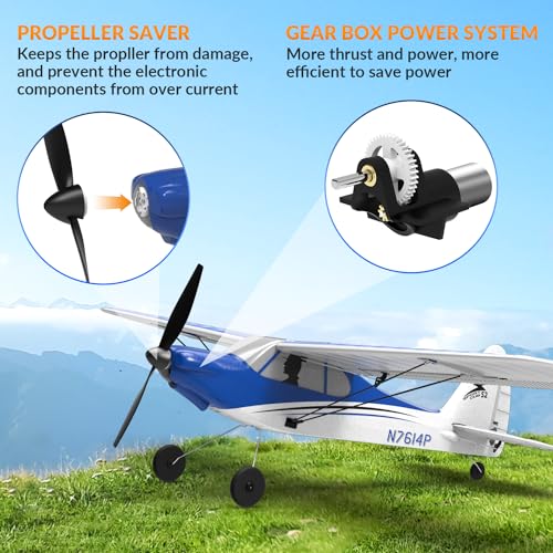 RC Plane Sport Cub 500 S2 RTF 4CH Remote Control Airplane with Gyro Stabilization X982775