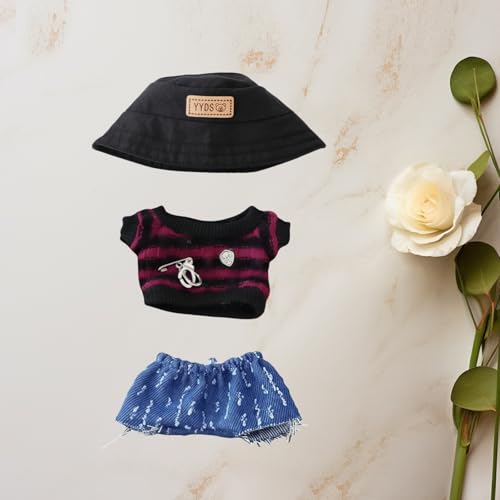 17cm Doll Clothes Set, 5 Pieces Casual Outfit for 6.7in Dolls G33820