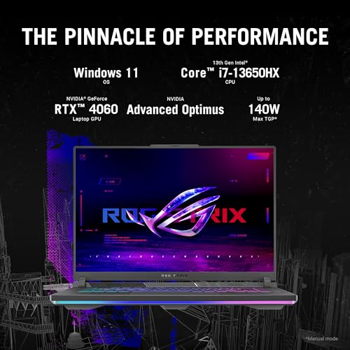 ASUS ROG Strix G16 Gaming Laptop, 165Hz, RTX 4060, i7-13650HX, 16GB DDR5, 1TB SSD H1599