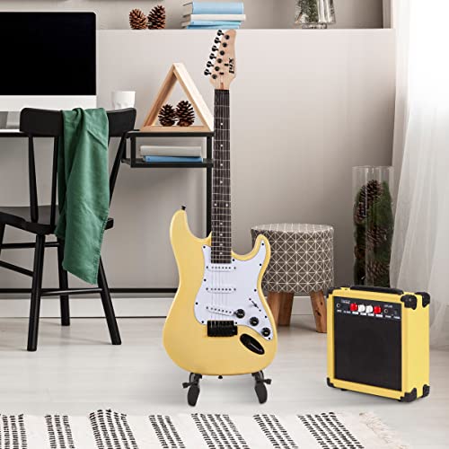 LyxPro Electric Guitar 39" Beginner Starter Kit with 20W Amp, Black B69338