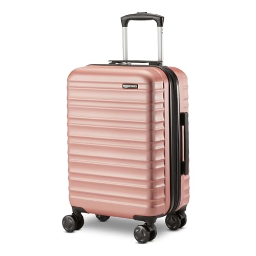 Amazon Basics 21" Hardside Carry-On Luggage with Wheels, Expandable, Black L489
