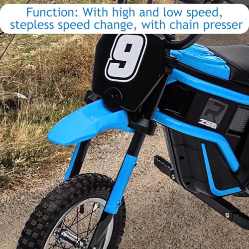 24V 350W Kids Electric Dirt Bike, 3-Speed, Off-Road Ride-On Motorcycle S465
