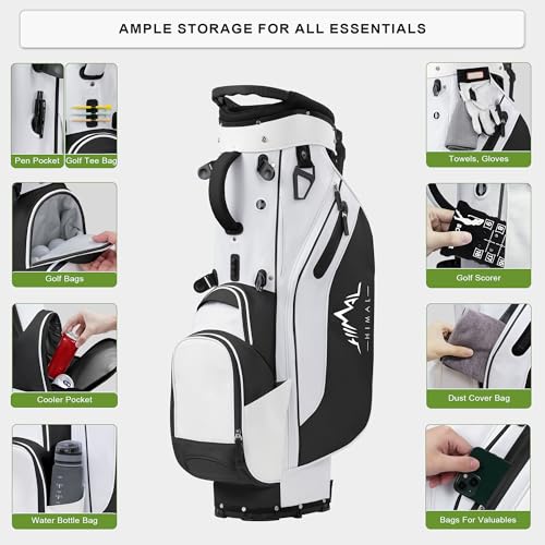 Lightweight Golf Stand Bag with 5-Way Dividers and 8 Pockets K5013