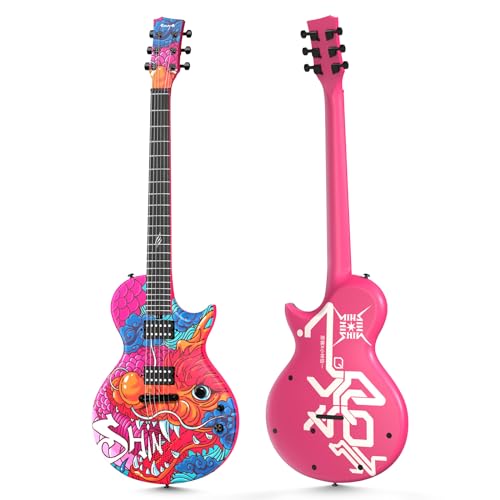 Enya Electric Guitar Inspire 39" Carbon Fiber with Wireless Speaker and Gig Bag Y562682
