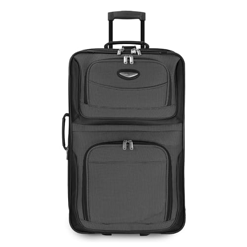 Travel Select Amsterdam 4-Piece Softside Expandable Luggage Set, Gray V976
