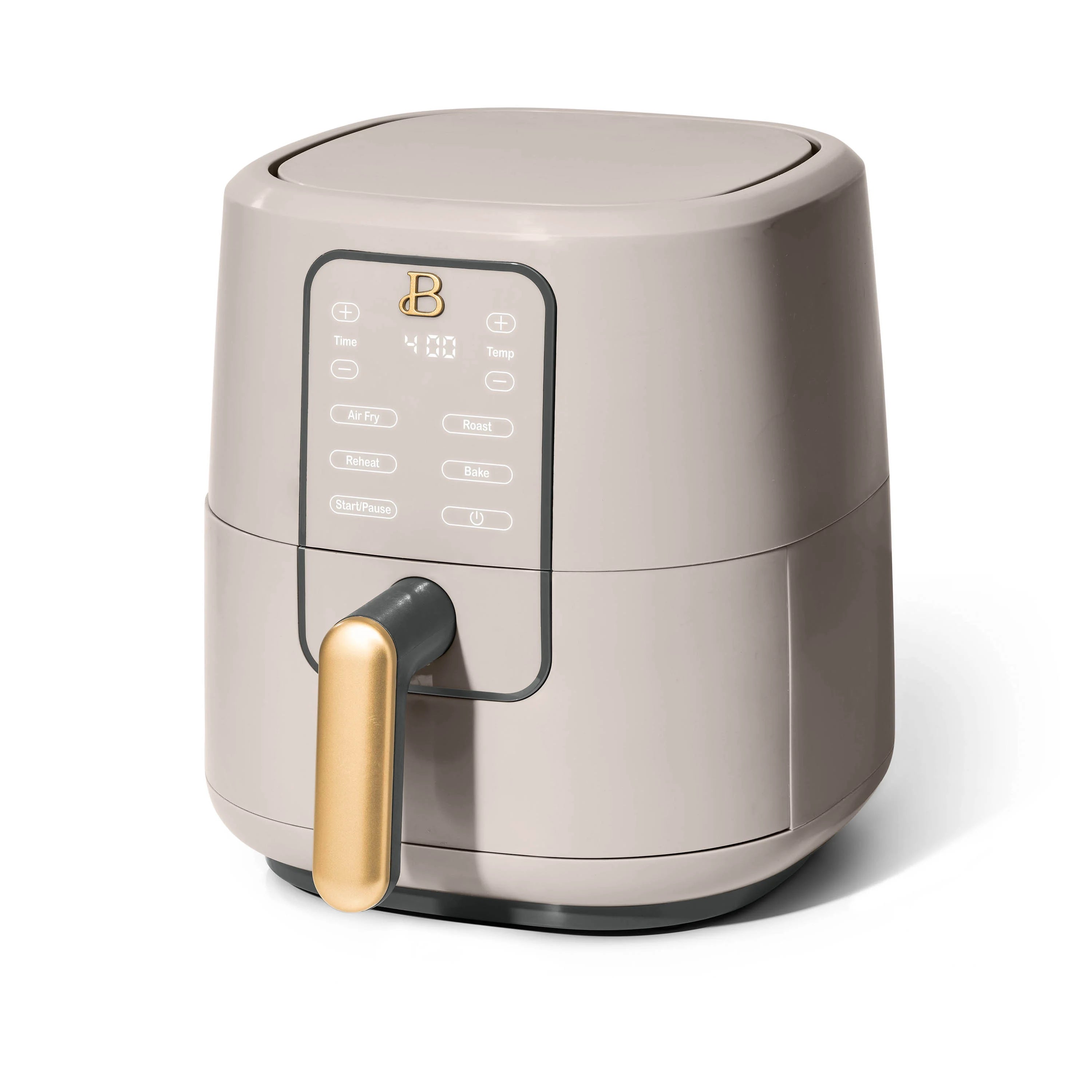 Beautiful 3 Qt Air Fryer with TurboCrisp Technology, Porcini Taupe by Drew Barrymore C9150