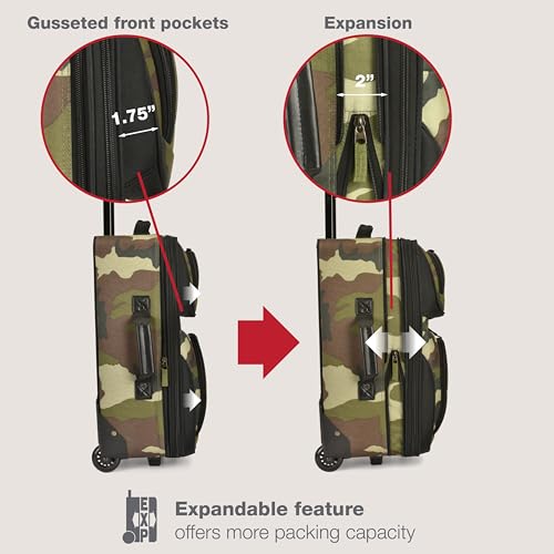 U.S. Traveler Rio Expandable Carry-on Luggage, Orange R95197