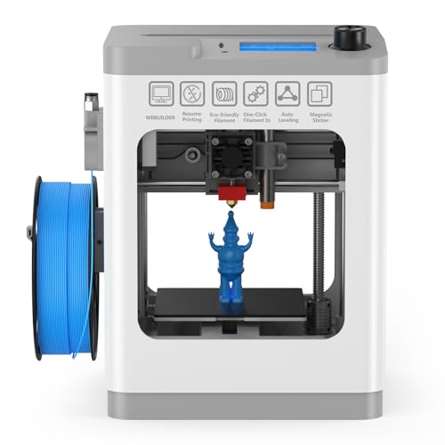 TINA2 Mini 3D Printer by HEPHI3D, Fully Assembled FDM Printer for Beginners N698
