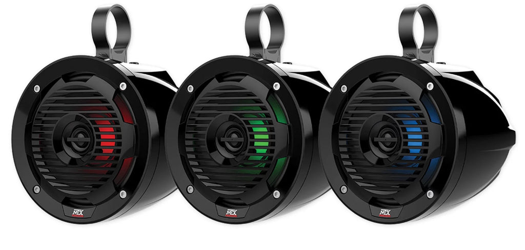 MTX MUD65PL 6.5" 200W Tower LED Speakers with Bluetooth for RZR/ATV/UTV P50148