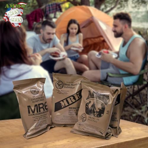 MRE Emergency Food Rations Assorted Flavors (Pack of 4) X1915