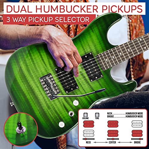 Pyle Electric Guitar Kit with Amp, 39" Blue M5028