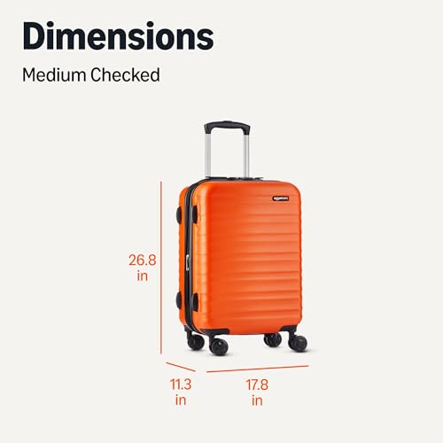 Amazon Basics 21" Hardside Carry-On Luggage with Wheels, Expandable, Black L489