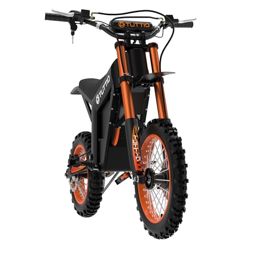 Tuttio Soleil 01 Electric Dirt Bike 2000W, 37MPH Speed, 14"/12" Fat Tires Electric Motorcycle, 48V 21AH Battery for 45 Mile Range,Ideal for Adults & Teens 13+ on Mountain Adventures(USA Warehouse)