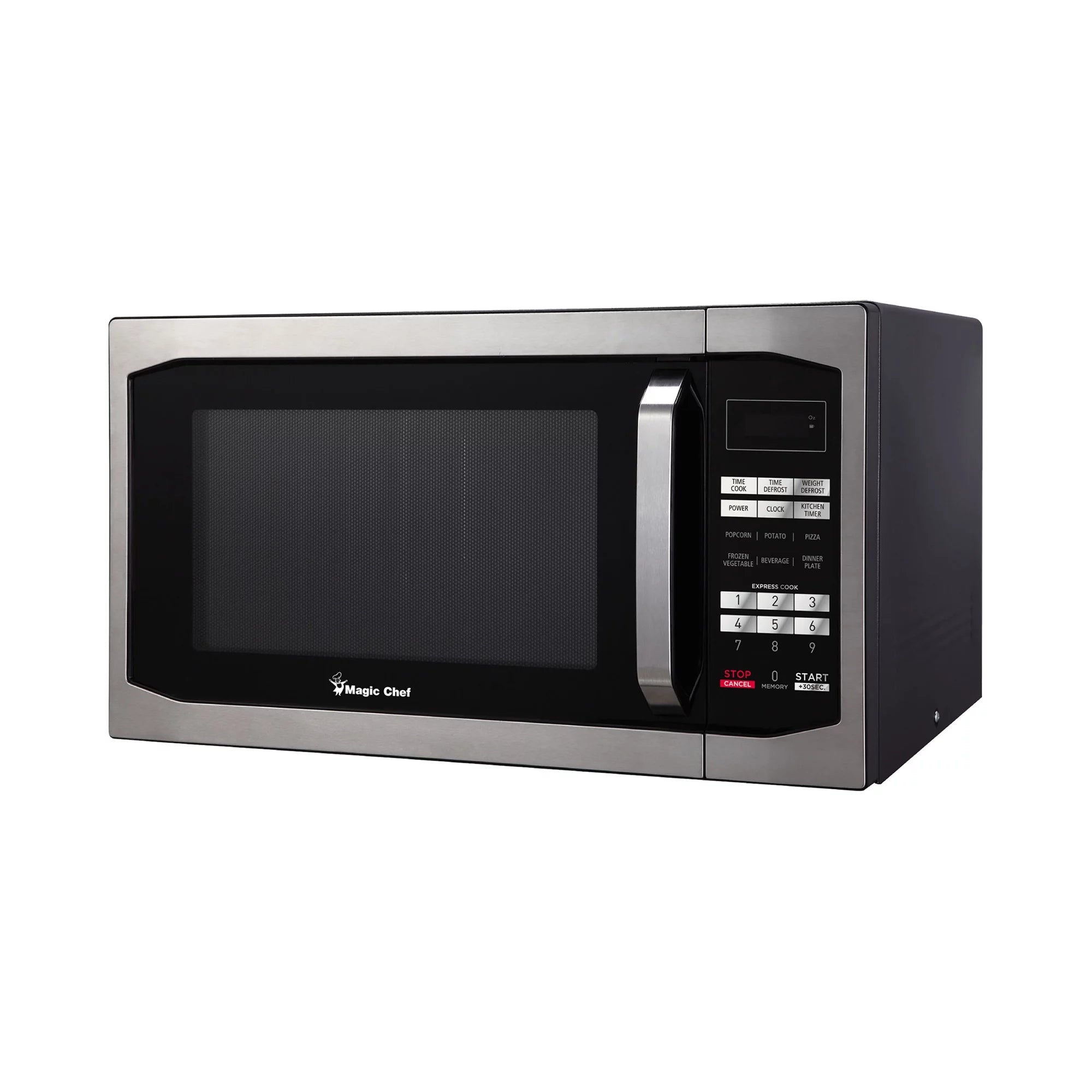 Magic Chef 1.6 Cu. Ft. Digital Countertop Microwave, Stainless Steel B4156