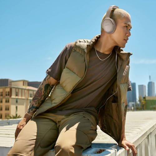 Bose QuietComfort Bluetooth Headphones, Wireless Noise Cancelling Over Ear with Mic G7550