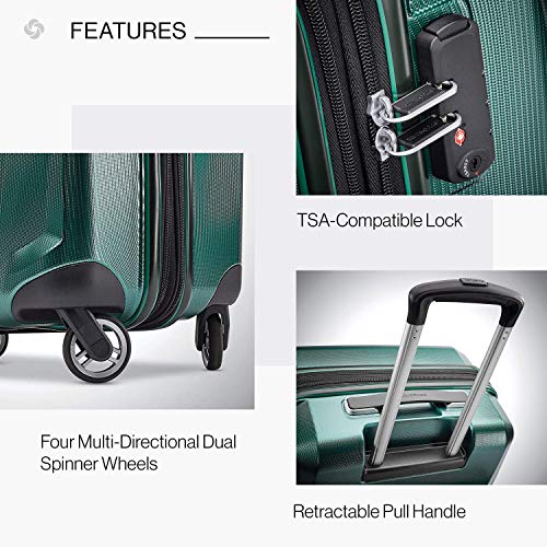 Samsonite Winfield 3 DLX Hardside Expandable Luggage, Silver, Carry-On 20-Inch F64293