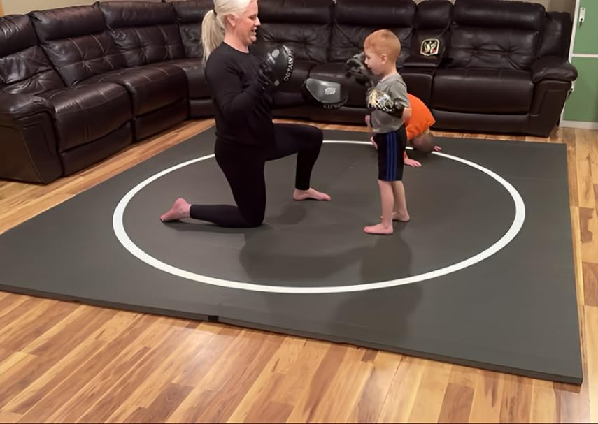 10' x 10' Flexi Roll Wrestling Mat 1.25" Thick BJJ Jiu Jitsu Mat Y4964