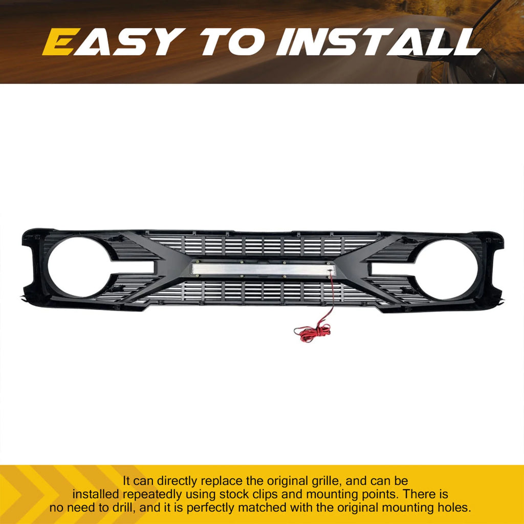 AMERICAN MODIFIED Grille with Lights for 21-24 Ford Bronco T9807