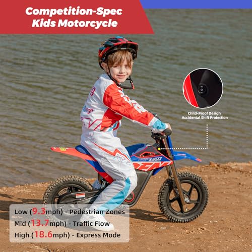 E500 36V Kids Electric Dirt Bike 700W Motor Off-Road Motorcycle for Ages 4-8 J84202