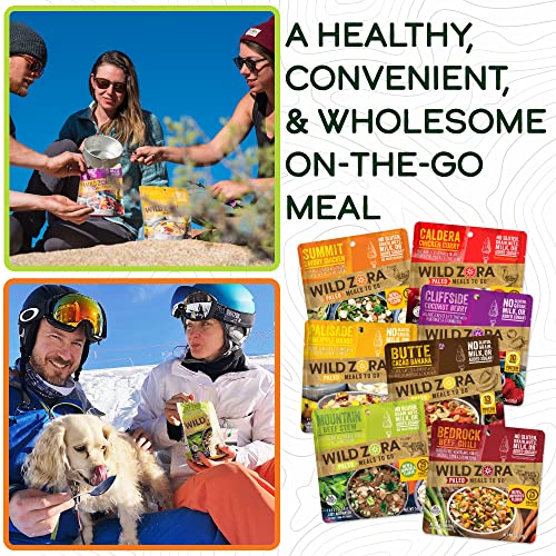 Wild Zora Paleo Freeze Dried Meals for Backpacking & Camping, Gluten Free, Variety 7-Pack C34212