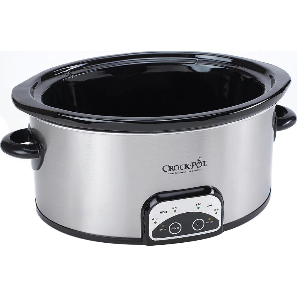 Crock-Pot Smart Pot 6 Quart Slow Cooker, Brushed Stainless Steel V9717