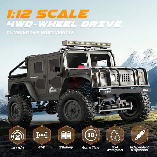 1/16 Scale 4WD RC Monster Truck, 36 KPH High-Speed, 2.4 GHz Remote Control E9489