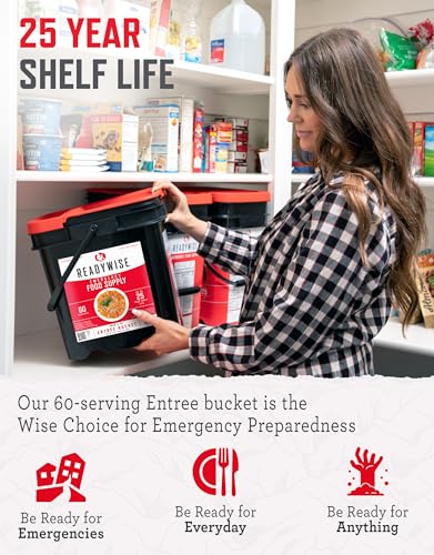 ReadyWise Emergency Food Supply 104 Servings Variety Pack Bucket A71005