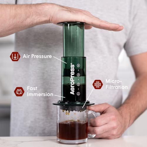 AeroPress Original Coffee Press – 3-in-1 Portable Coffee Maker for Travel S81656