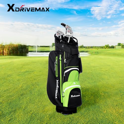 Golf Bag Stand & Cart Bag for Men Women Lightweight with Rain Cover H8950