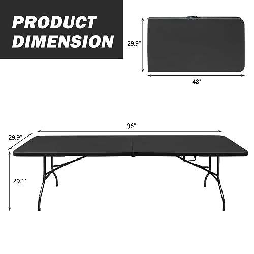 Portable Plastic Folding Table 4ft Heavy Duty Indoor Outdoor Y145657