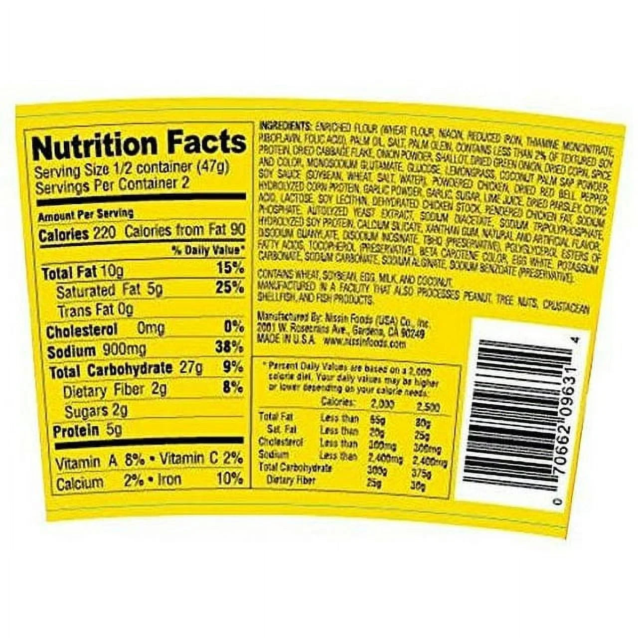 Nissin Hot & Spicy Chicken Ramen Noodle Soup Bowls, 18 ct. G5205