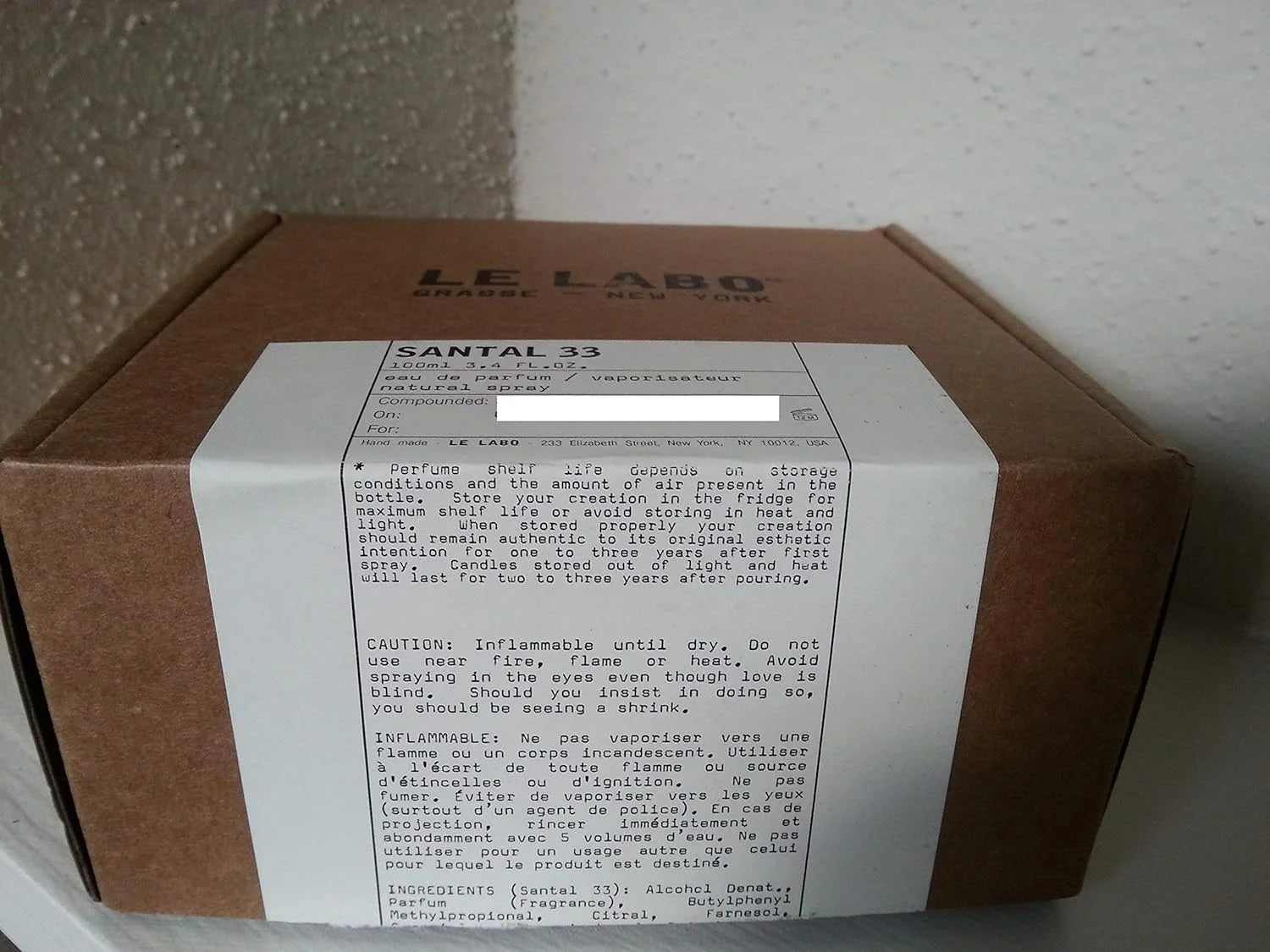 LE LABO SANTAL 33 Eau de Parfum Spray 1.7 oz H753