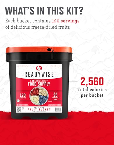 ReadyWise Emergency Food Supply 104 Servings Variety Pack Bucket A71005