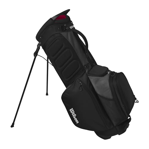 Wilson Feather Golf Cart Bag - Black/Grey/Red V219140