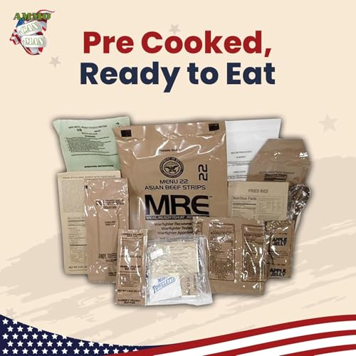 U.S. Military MRE 12 Pack with Flameless Heaters, Freeze Dried Meals E33512