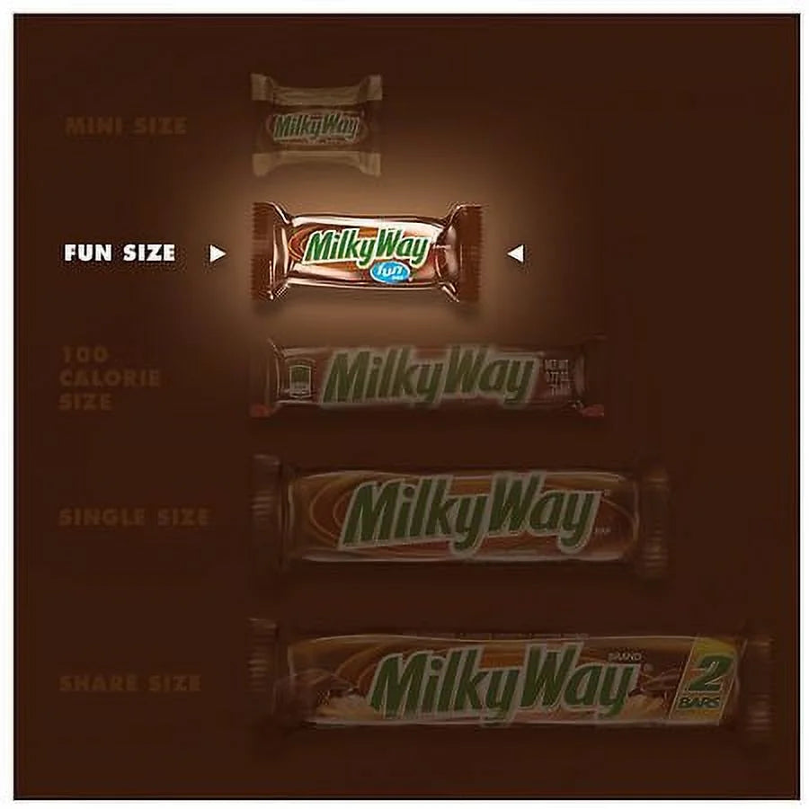 Milky Way Chocolate Candy Bar Fun Size 10.65oz Pack of 2 E26008