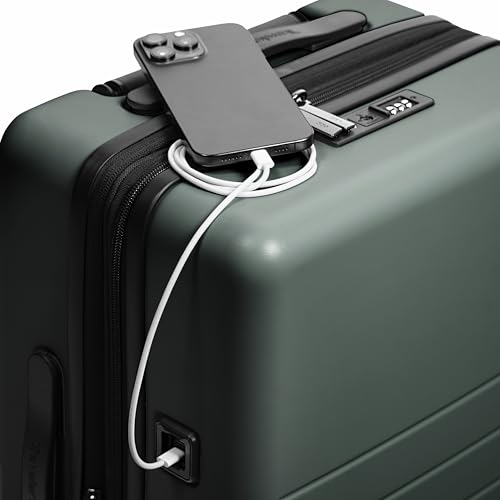 Traveler's Choice Markham Hardside Expandable Carry-On Luggage, 21-Inch, Green O75886