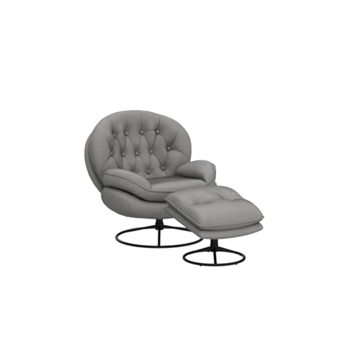 Baysitone Velvet Swivel Accent Chair with Ottoman Set, Modern Lounge Chair, Fruit Green Q36819