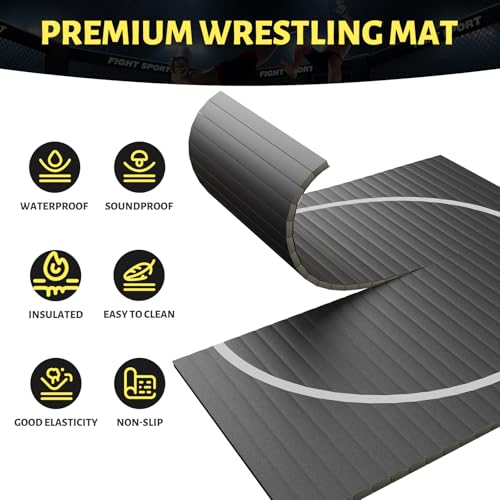 10' x 10' Wrestling Mat for Martial Arts & BJJ Training K566714