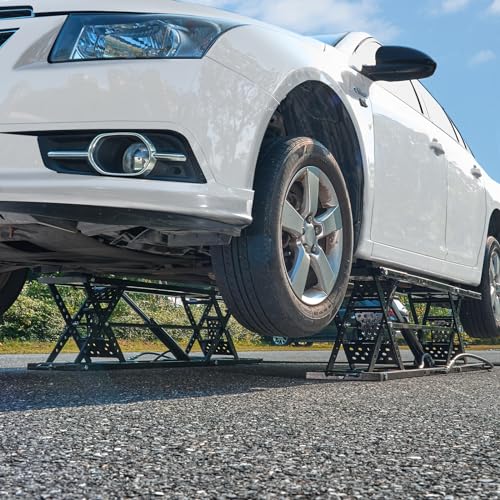 VEVOR Portable Car Lift 7000 LBS Capacity Heavy-Duty Carbon Steel T407236