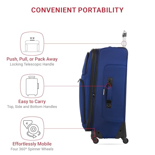 SwissGear Sion Softside Expandable Roller Luggage 3 Piece Set N784870