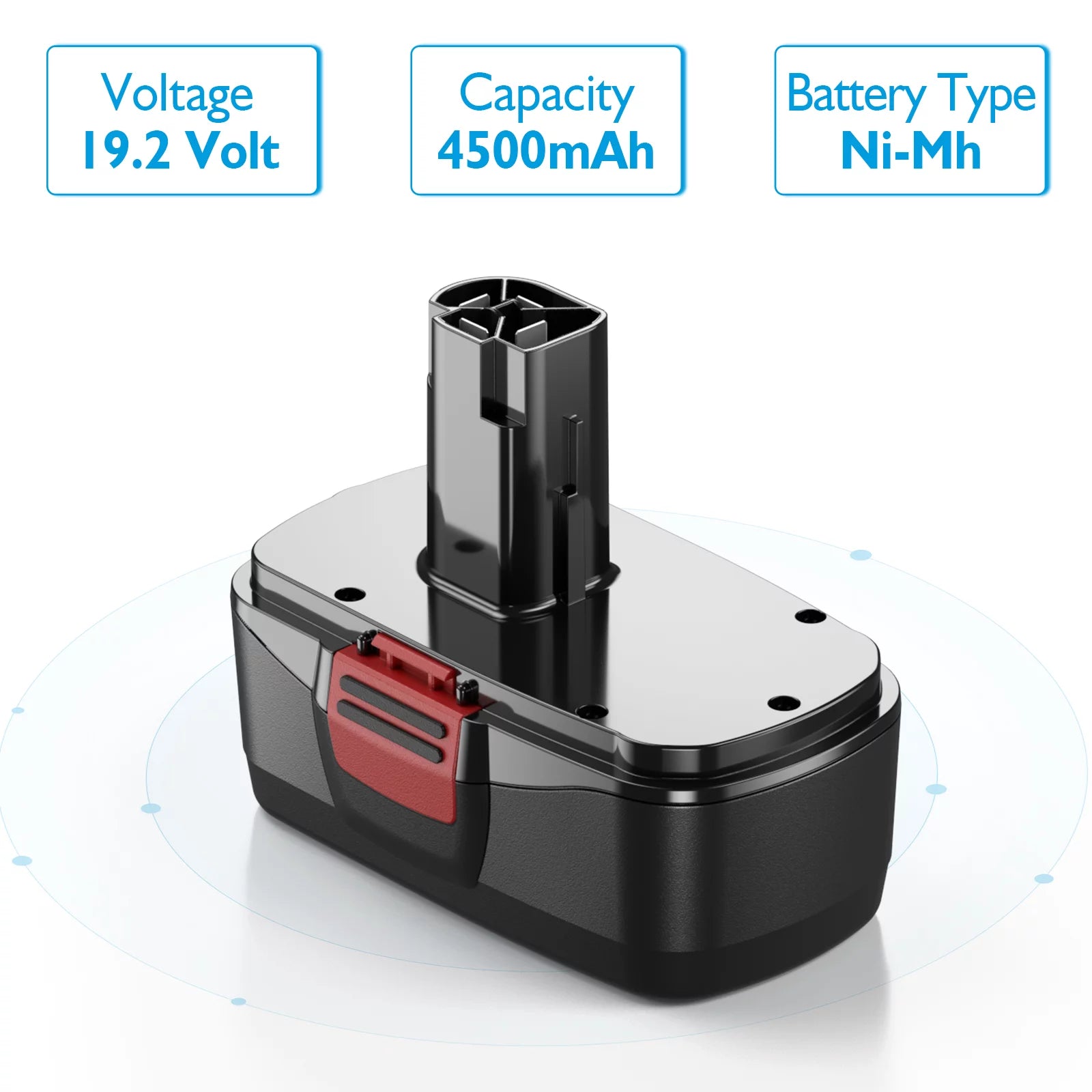 19.2V 4.5Ah Replacement Battery for Craftsman C3, 2-Pack U636150