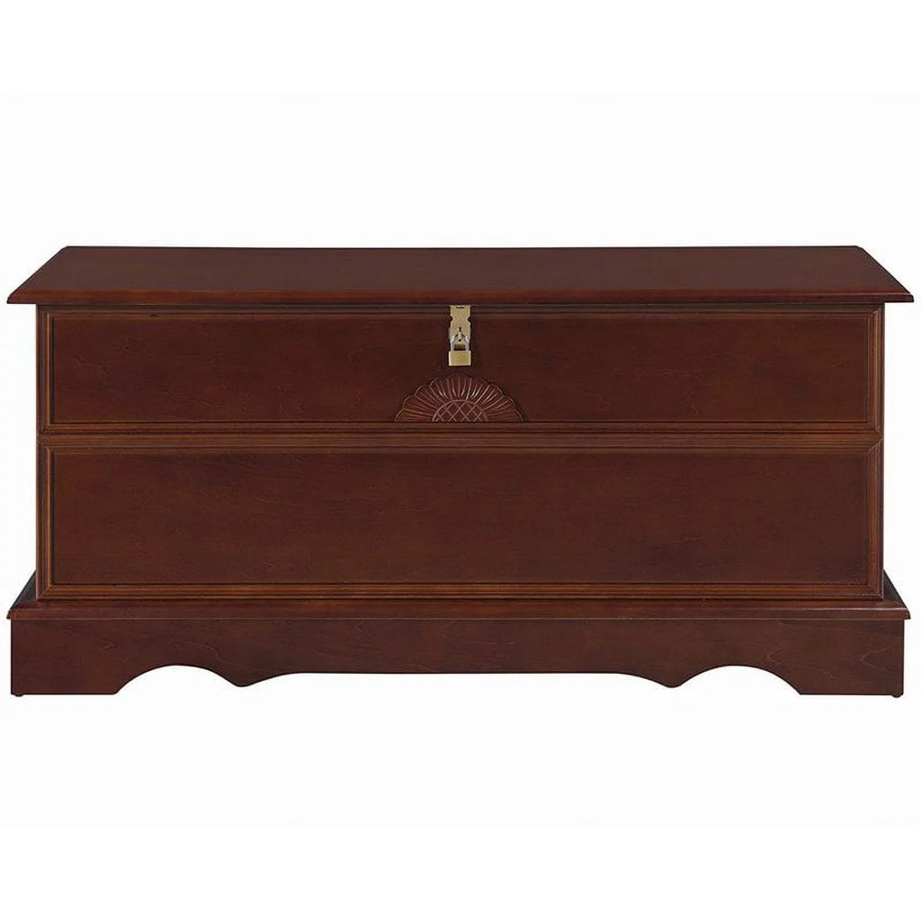 Kingfisher Lane Rectangular Wood Cedar Chest Brown T396