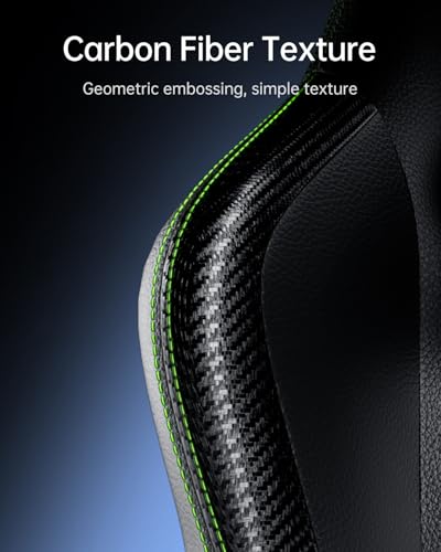 AutoFull C3 Gaming Chair, Ergonomic Racing Style with Lumbar Support, Black R670