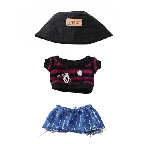 17cm Doll Clothes Set, 5 Pieces Casual Outfit for 6.7in Dolls G33820