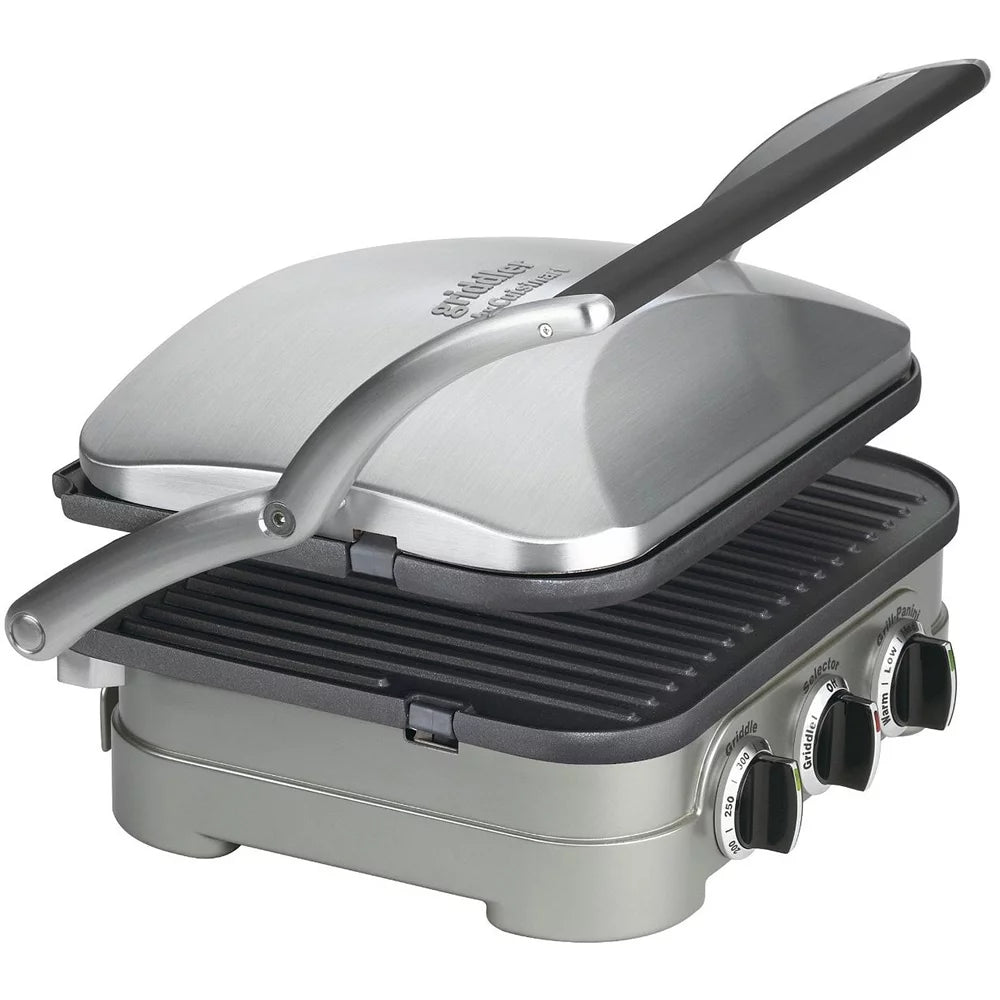 Cuisinart Multifunctional Griddle, Grill and Panini Press with Deco Gear Spice Mill D1919